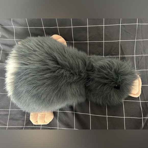 GANZ Plush Fluffy Dark Gray Platypus Stuffed Animal - Picture 2 of 5